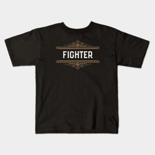 Fighter Character Class Roleplaying Addict - Tabletop RPG Vault Kids T-Shirt